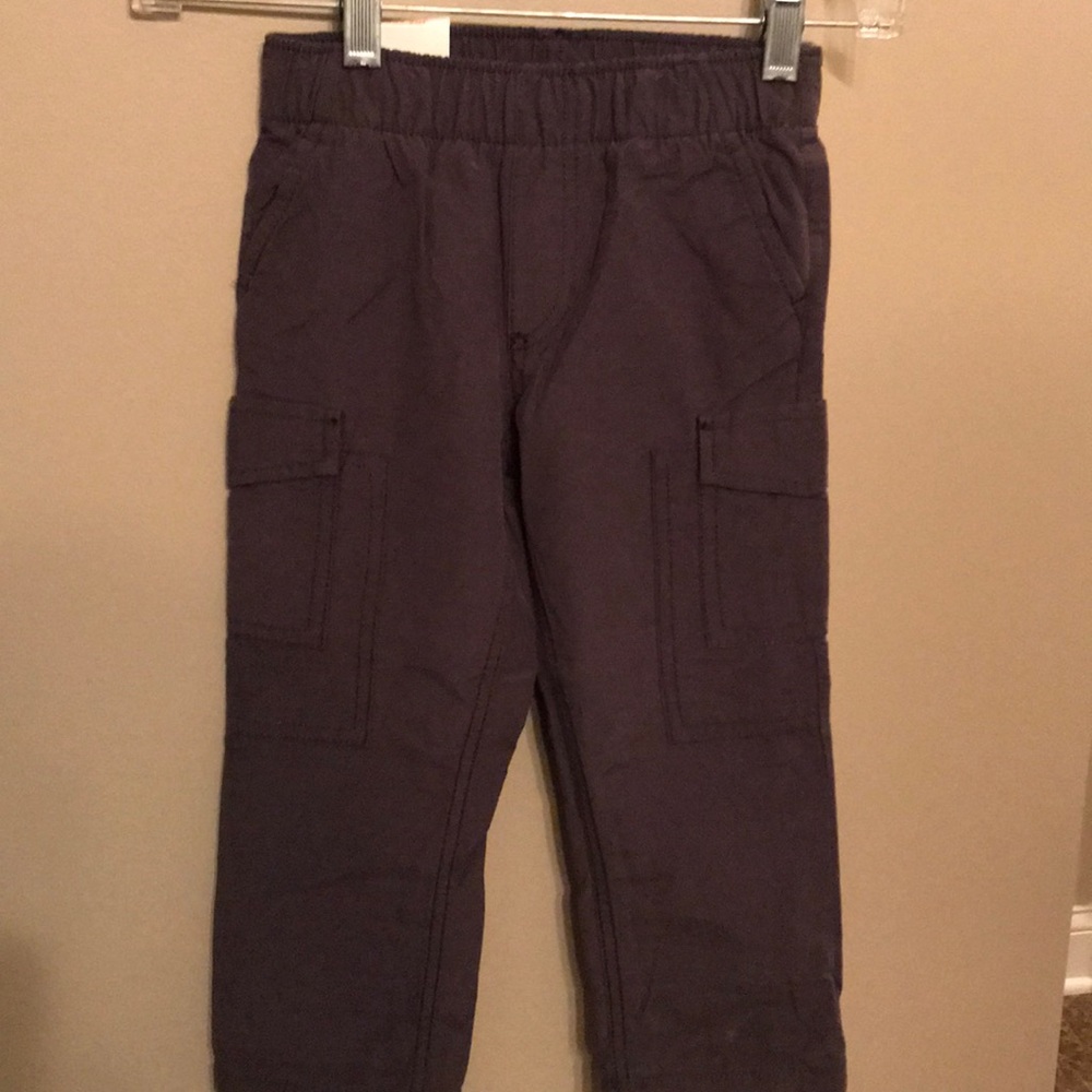 NWT Boys Toddler Size 4 Grey Lined Cargo Pants